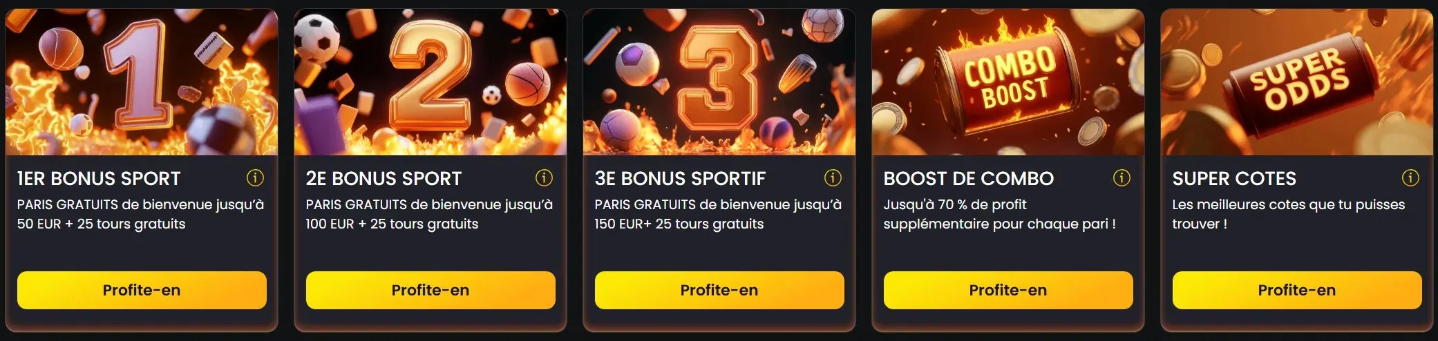 Bonus de bienvenue Sports